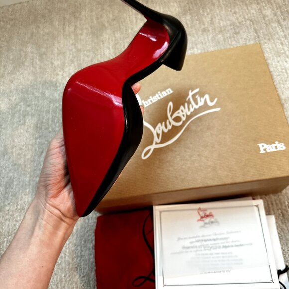 Christian Louboutin Iriza Black Heel Pumps - Picture 11 of 14